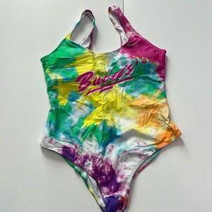 Buc-ee's women’s tie-dye  swimsuit Size M (worn once-for picture)